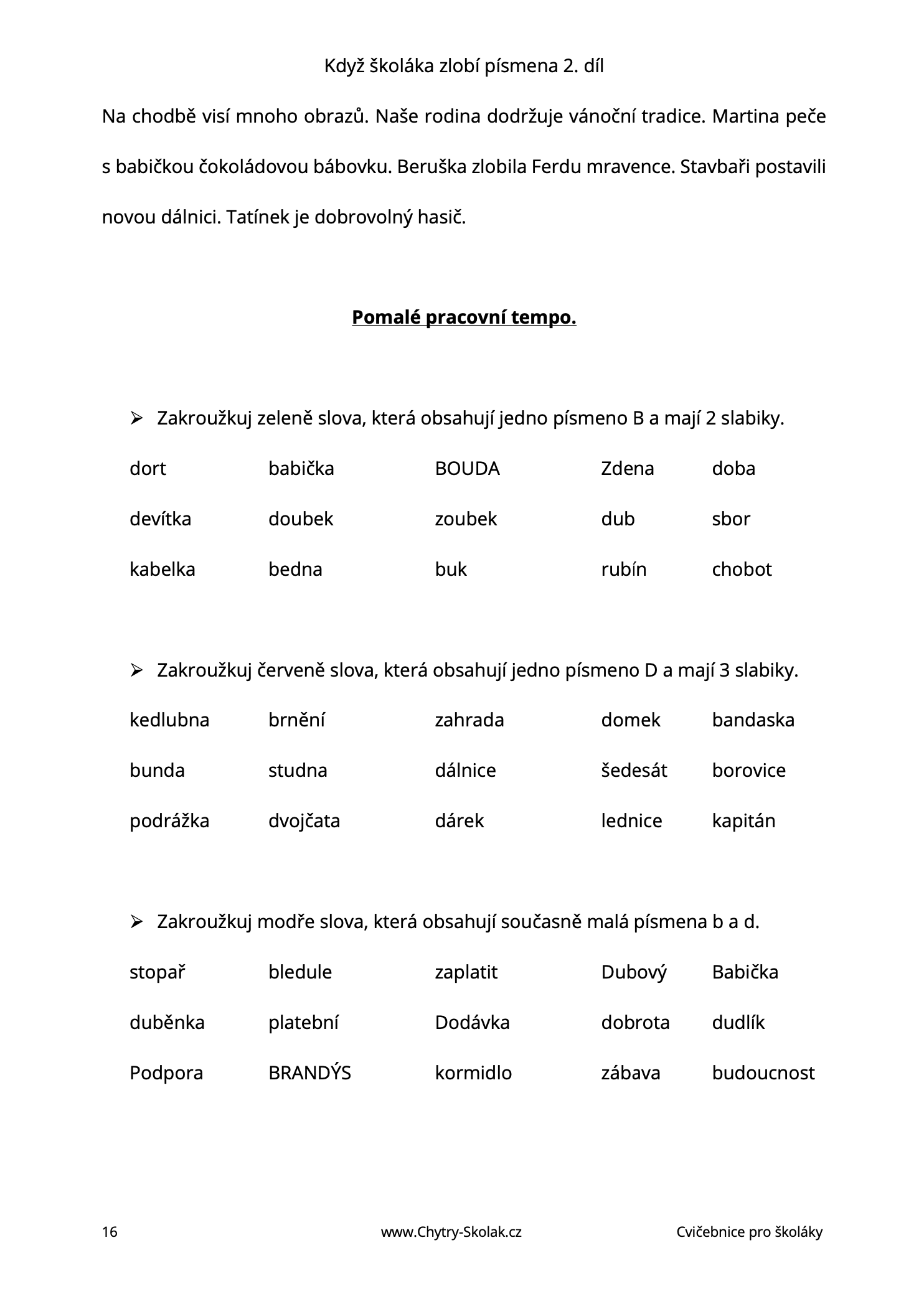 Když školáka zlobí písmena 2. díl